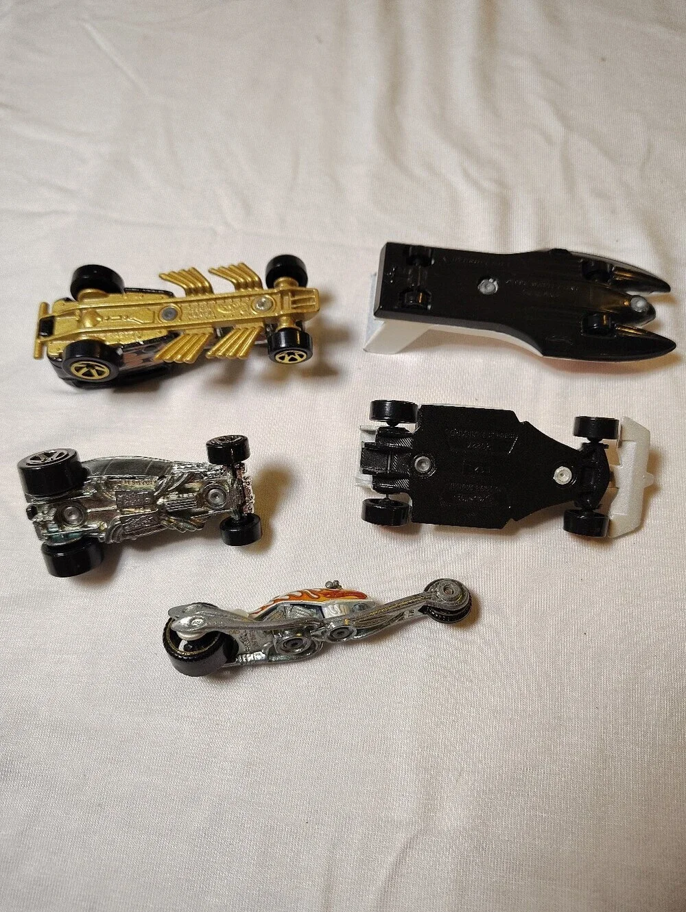 Hot Wheels Vintage Diecast Car Lot 80s-2000 Collectible Race Cars Black & White